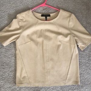 suede top